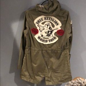 True religion army jacket size small